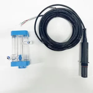Ozone Sensor Probe Equipped Flow Cell Water Quality Testing RS485 Modbus Drink Water Ozone Measurement Ozone Probe Smart RS485