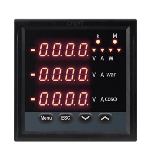 PA666 Single and Three Phase Digital Display Ammeter Voltmeter PZ666 450 V AC Three Wire Energy Meter Mainland China