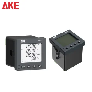 PD22 72 Three Phase CE Certified Smart Energy Meter 0.5 Accuracy 50A Max LED Analog Digital Display Multifunction Power