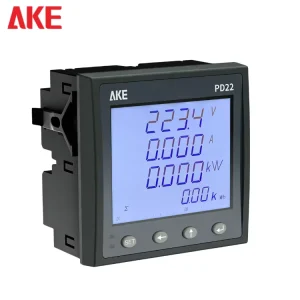 PD22 96 AKE Industrial Three Phase Electric Power Meter LCD Digital Panel Mount IoT Monitoring RS485 Energy