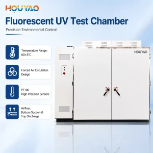 PLC LCD Touch Screen Timed and Fixed Dose Mode Fluorescent UV Test Chamber for PV Module UV Degradation Analysis