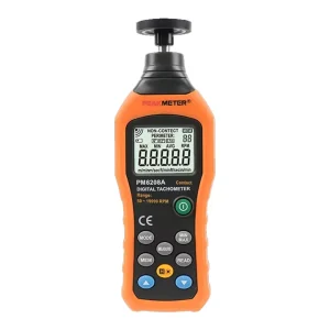 PM6208A High Quality Digital Portable Tachometer with Data Hold Rotation Speed Tester