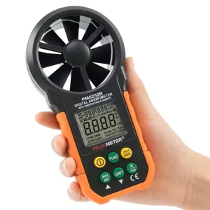 PM6252B Digital Anemometer Humidity Meter Temperature Thermometer 3 in 1 Digital Anemometer With USB