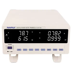 PM9801 Basic Digital Power Meter AC Alarm Model 3V 600V Voltage 5mA 20A Current Range 0.4% Accuracy 5 Samples Second True