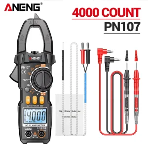 PN107 Multifunctional Clamp Meter with AC/DC Voltage AC Current Resistance Capacitor Hz