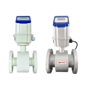 PTFE DN20 DN100 Flowmeter Electromagnetic RS485 Magnetic Water Flow Meter