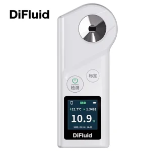 PU Basic 0-35% Digital Refractometer Waterproof Handheld Auto Refractometer for Juice Fruits Beverages Food Measurement