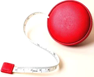 PU Leather Square Portable OEM Measuring Tape Customized 1.50m Mini Round Leather Sewing Tape Measure With Keychain