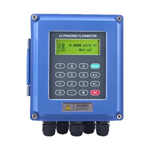 PWF-U2000B Smart Portable Ultrasonic Flow Meter Sensor LCD Display Liquid Water and Oil Flowmeter with Clamp for Pipeline