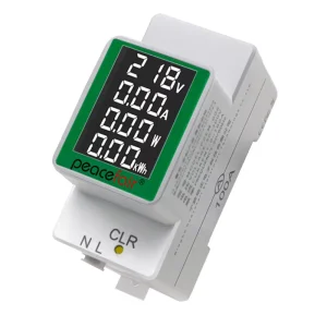 PZEM 008 AC50~300V 100A Din Rail Meter Single Phase 4in1 Kwh Volt Amp Watt Panel LCD Display Energy Monitor