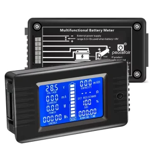 PZEM 015 Module LCD Display 12V 200V Battery Tester Analyzer DC Voltage Ampair Battery Meter Voltmeter for Charging Current