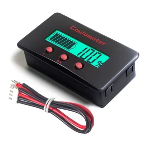 PZEM 035 10A Battery Testers 12V 24V 36V 48V Voltage Meter with LCD Display and Green Backlight Battery Capacity Indicator