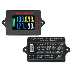 PZEM-037XH Digital Battery Tester Lithium Battery Pack 12V/24V/48V Capacity Indicator Car Motorcycle Voltmeter Class 1.0