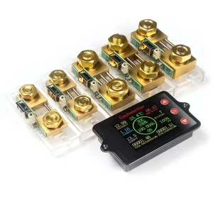 PZEM-041 Waterproof Coulomb Counter Meter 8-100V Battery Tester Analyzer for Charging Discharging Buzzer Battery Packs