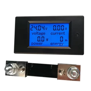 PZEM 051 12V 100V Voltage Current Energy Electric Power Meter DC Digital Ammeter Voltage Meter 100A Shunt
