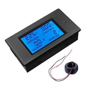 PZEM-061 Digital Voltmeter Single Phase 220V 100A 4in1 kWh Meter with Coil CT for AC Electricity Power and Energy Measurements