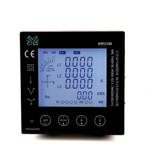 Panel Power Meter Three Phase Modbus RS485 With DIDO Function LCD 72*72mm Intelligent Power Analyser Energy Meter