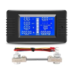 Peacefair PZEM 015 DC Energy Meter 0 200V Voltage 100A Current Discharge Impedance Capacity Tester for Li ion Battery 100%