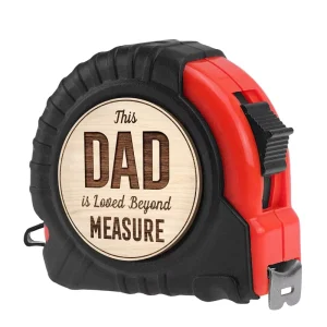 Personalized Carpenters Tools Dad Fixer of All Things Retractable Tape Measure Custom for Dad Fathers Day Birthday Christmas