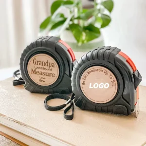 Personalized Wooden Measuring Tape Father’s Day Gift Custom Engraved for Him Promotional Gift Idea