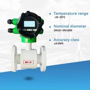 Pipe Flow Measurement Simplified High Accuracy ±0.5% FS Industrial Flow Measuring Instrument