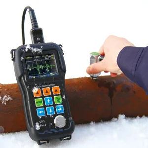 Pipeline Heat Resistant Thickness Meter NDT High Temp Thickness Tester High Temperature Pipe Corrosion Ultrasonic Thickness Gage
