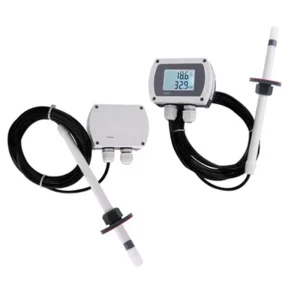 Plastic Duct Air Humidity Temperature Transmitter Probe with RS485 Modbus 4-20mA 0-10V Output IP65 200mm Probe Length