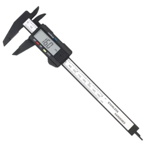 Plastic Electronic Digital Caliper 0 150mm Carbon Fiber Jewelry Vernier Caliper