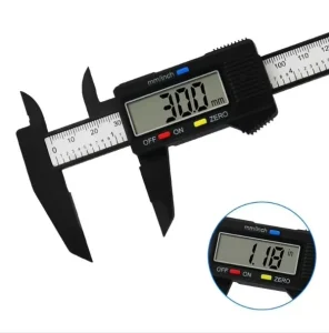 Plastic Electronic Digital Display Vernier Caliper 0 150mm for Measuring Inner and Outer Diameter Carbon Fiber Caliper