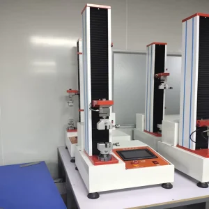 Plastic Film Rubber Textile Universal Tensile Strength Testing Machine with Single Column Design