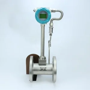 Pokcenser OEM Stainless Steel High Accuracy 4-20mA/Pulse Output Vortex Flow Meter for Ammonia Nitrogen Gas Air IP65 Rating 1