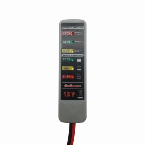 Portable 12V Auto Digital Battery Tester Alternator 6 LED Light for Cars and Motorcycle Battery Tester