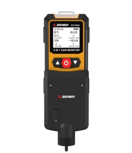 Portable 4 Gas Detector Rechargeable Multi Gas Monitor Air Quality Tester Analyzer High Precision EX O2 H2S CO 4 in 1 with Pump