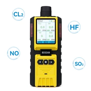 Portable 4 in 1 Multi Gas Detectors with Pump H2s Co O2 Ch4 Pump Sampling Gas Detector