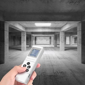 Portable 40M Engineering Laser Range Finder High Precision 0.002m IP54 Rated Plastic Handheld Laser Distance Meter White