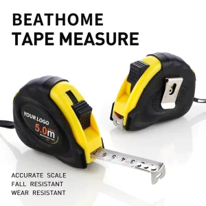 Portable ABS Plastic Shell Self-winding Brake 5m/7.5m/10m High-Visibility Printed Steel Blade Automatic Return Push-Button Lock