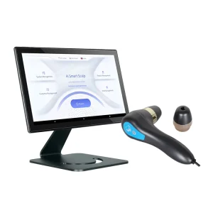 Portable AI Smart Digital Scalp Hair Follicle Analyzer 200x Magnification Bluetooth USB WiFi Connectivity Skin Diagnosis Device