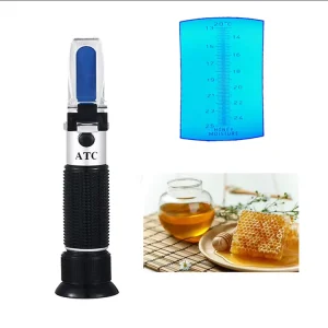 Portable ATC Refractometer Glucose Fructose Honey Moisture Beekeeper Honey Tester Refractometer Olympus Honey Pal Series
