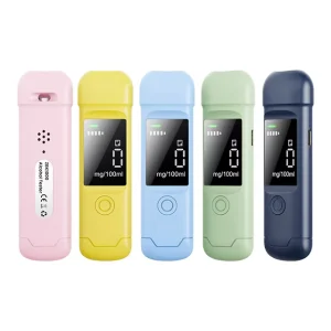 Portable Alcohol Tester Breathing and Blowing Type Alcohol Tester Drunk Alcohol Detector Breathalyzer