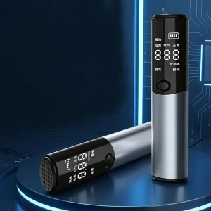 Portable Breath Alcohol Tester Model S3 with Lithium Battery Silver Color for Personal Use From Guangdong Manufacturer