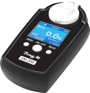 Portable Brix Automatic Digital Handheld Refractometer 0 58% Sugar Range 0.2% Accuracy Life Waterproof Color LCD 1 Year