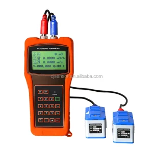 Portable Clamp On Handheld High Accuracy 1% Ultrasonic Flow Meter Oil Water Sewage LCD Display Data Logger Customizable OEM