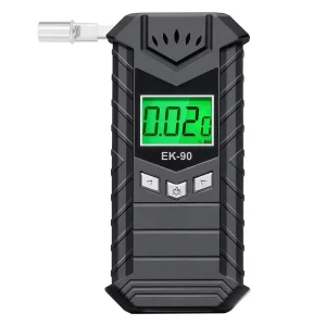Portable Digital Breathalyzer High Precision BAC Detector Meter Built-in 500mAh Battery Fast Response Alcohol Tester for Drivers