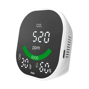 Portable Digital CO2 Meter LCD Infrared NDIR Sensor Alarm Gas Analyzers Monitoring Indoor Carbon Dioxide Concentration Air