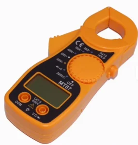 Portable Digital Clamp Meter with AC/DC Voltage Detector and Multiple Current and Resistance Tests MT87