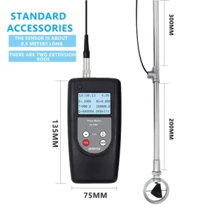 Portable Digital Flow Water Meter FM-100V5