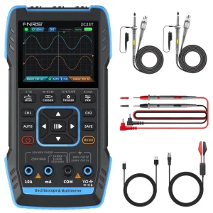 Portable Digital Oscilloscope Signal Generator Multimeter Dual Channel 3 in 1 10MHZ*2 50MS/s Handheld Oscilloscope