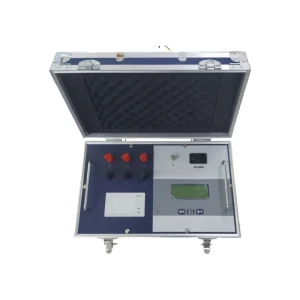 Portable Digital Resistance Tester Shockproof Hard Case HD LCD Display Integrated Buttons for Electrical Test
