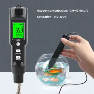 Portable Dissolved Oxygen Meter DO Meter for Water Treatment Pond Water and Aquarium DO 9100