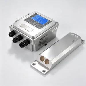 Portable Doppler Ultrasonic Flow Velocity Meter Liquid Water Fluid Stainless Steel RS485 Digital LCD 1% Accuracy 0.01~5m s
